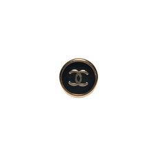 Load image into Gallery viewer, Designer CC Button Ring - Black/Gold