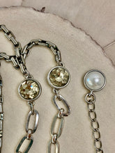 Load image into Gallery viewer, Repurposed Vintage Designer Button, Up-cycled Haute Couture Pendant Necklace