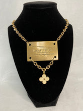 Load image into Gallery viewer, Designer Metal Tag and Charm Necklace