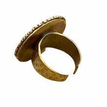 Load image into Gallery viewer, 19th c. Antique Button Tree Motif Up-cycled Gold Ring