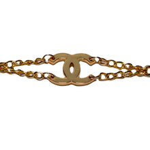 Load image into Gallery viewer, CC Chain Link Gold Tone Bracelet