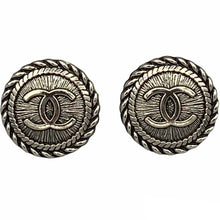 Load image into Gallery viewer, Rope Button Earrings - Gun Black