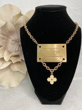Load image into Gallery viewer, Designer Metal Tag and Charm Necklace