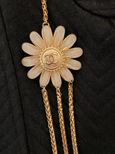 Load image into Gallery viewer, Chanel Logo Gold Chain Triple Strand Necklace with Flower
