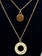 Load image into Gallery viewer, Zipper Pull Double Strand Necklace