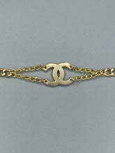 Load image into Gallery viewer, CC Chain Link Gold Tone Bracelet