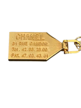 Load image into Gallery viewer, Designer Gold Tone Dog Tag Zipper Pull Necklace