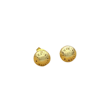 Load image into Gallery viewer, Designer Gold Rivet Stud Earrings