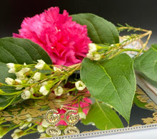 Load image into Gallery viewer, Designer Bee G Stud Earrings