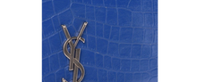 Load image into Gallery viewer, SAINT LAURENT Calfskin Crocodile Embossed MEDIUM Classic Monogram Kate Tassel