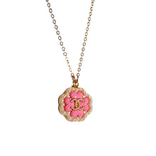 Load image into Gallery viewer, Pink Clover Pearl Necklace
