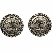 Load image into Gallery viewer, Rope Button Earrings - Gun Black
