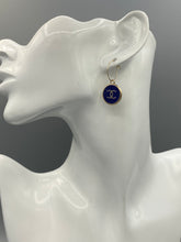 Load image into Gallery viewer, Round Chanel Logo Dangle Earrings
