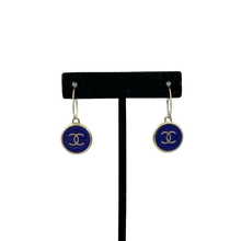 Load image into Gallery viewer, Round Chanel Logo Dangle Earrings
