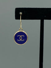 Load image into Gallery viewer, Round Chanel Logo Dangle Earrings
