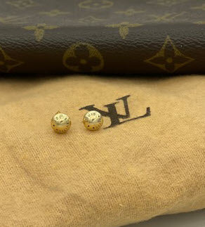 Earrings Louis Vuitton Brown in Metal - 25014771