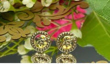 Load image into Gallery viewer, Designer Bee G Stud Earrings
